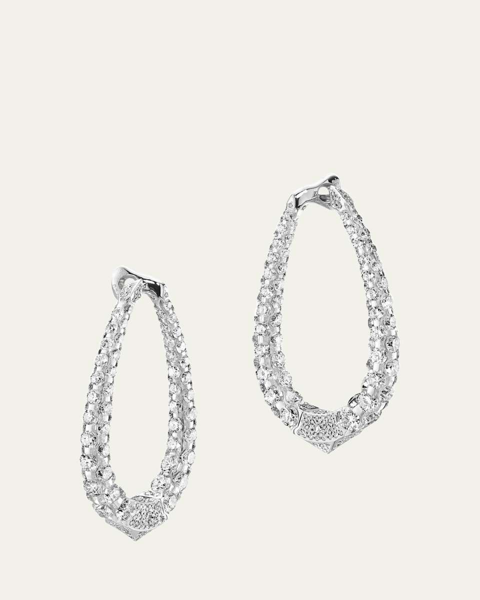 18K White Gold Merveilles Diamond Earrings